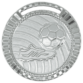Medalha de prata vitória futebol 55004 5,5 cm com fita azul
